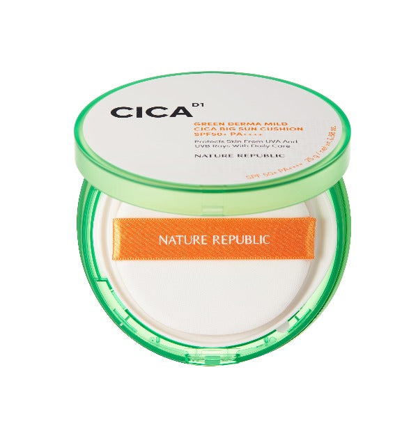 [Nature Republic] Green Derma Mild Cica Big Cushion SPF50+ PA++++ 25g-Holiholic