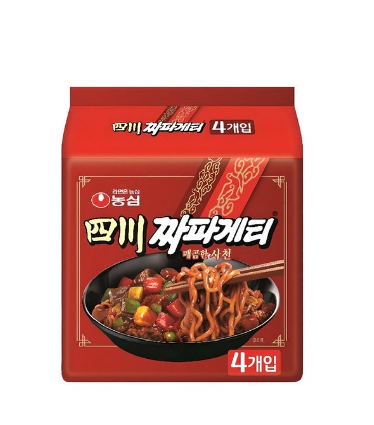 Chapagetti Chajang Noodle #Sichuan Flavor 4 Packs Secondary image