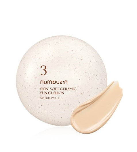 [Numbuzin] No.3 Skin Soft Ceramic Sun Cushion SPF50+ PA++++