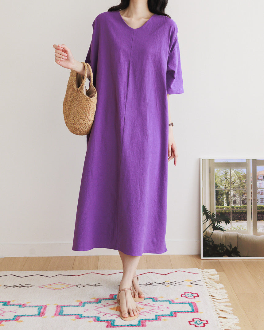 Over-fit Linen Maxi Dress | The best Dresses HOLIHOLIC Over-fit Linen Maxi Dress | The best Dresses HOLIHOLIC