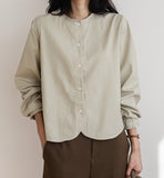 Plain Round Neck Shirt-Holiholic