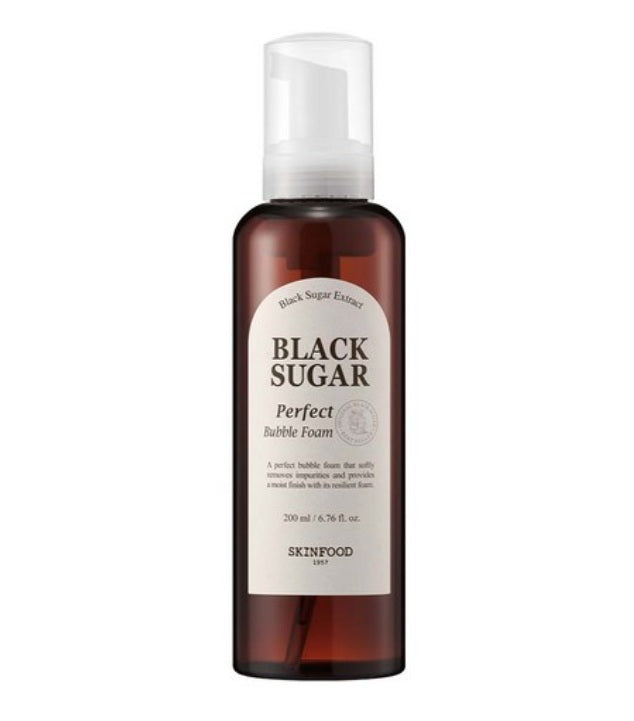 [SKINFOOD] Black Sugar Perfect Bubble Foam-Holiholic