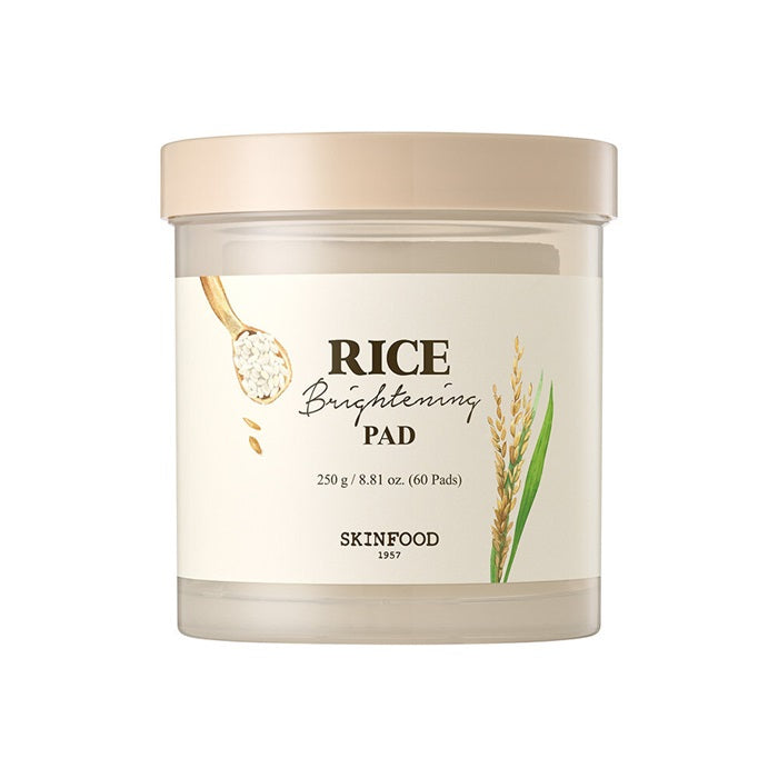 [SKINFOOD] Rice Brightening Pad 60P – Toners by SKINFOOD l HOLIHOLIC Main image