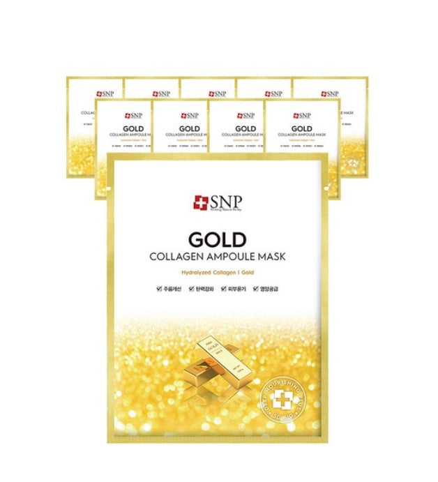[SNP] Gold Collagen Ampoule Mask 10ea