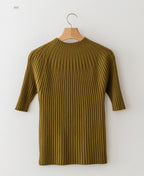 Clare & LeeStand Neck Stretch Knit
