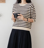 Clare & LeeStripe Cotton Knit