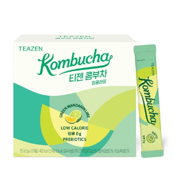 [TEAZEN] NEW Kombucha #Green Mandarin Lime 5g * 30 sticks – Health & Wellness by TEAZEN l HOLIHOLIC