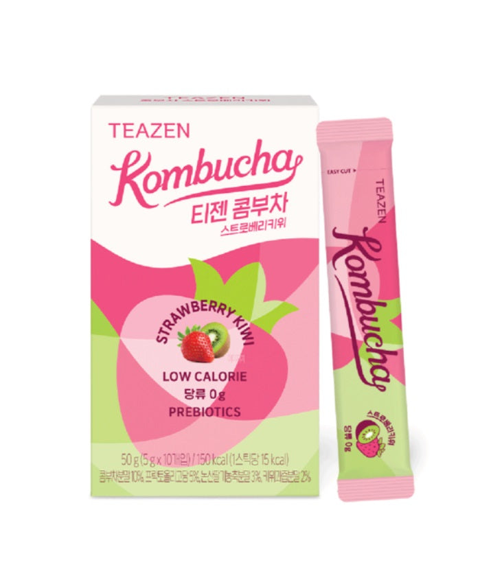 [TEAZEN] NEW Kombucha #Strawberry Kiwi 5g * 10 sticks – Health & Wellness by TEAZEN l HOLIHOLIC Main image