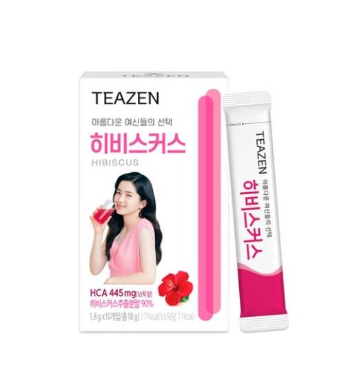 [TEAZEN] Water Mix Hibiscus Tea 10 Sticks-Holiholic Main image