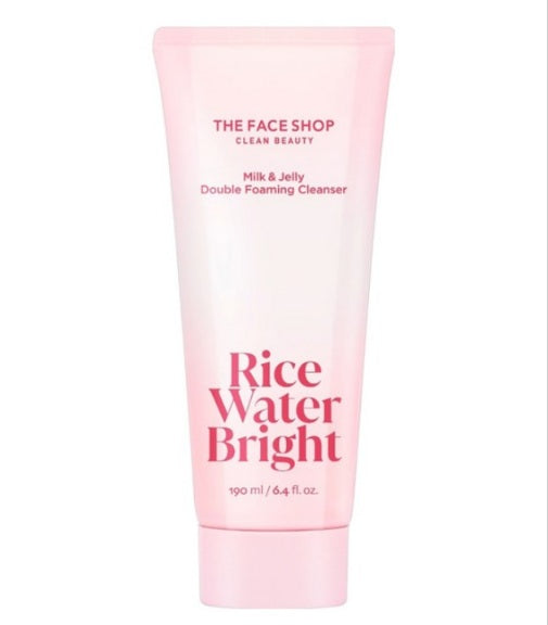 [THE FACE SHOP] Rice Water Bright Milk & Jelly Double Foaming Cleanser-Holiholic Main image