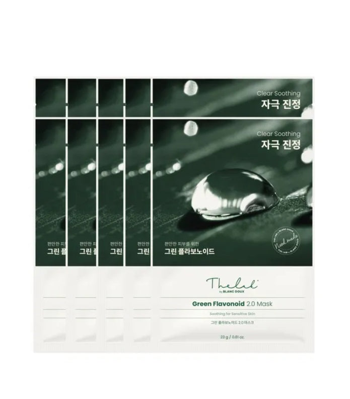 [THE LAB by blanc doux ] Green Flavonoid 2.0 Mask 10 Sheet – Skin Care Masks & Peels by THE LAB by blanc doux l HOLIHOLIC