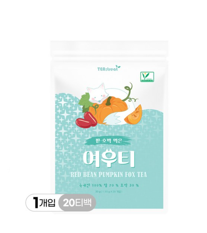 [Tea Treat] Fox Tea Red Bean Pumpkin Tea 15g*20bags | The best Health ...
