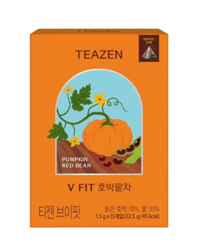 [TEAZEN] V-Fit Pumpkin Red Bean Tea-Holiholic Main image