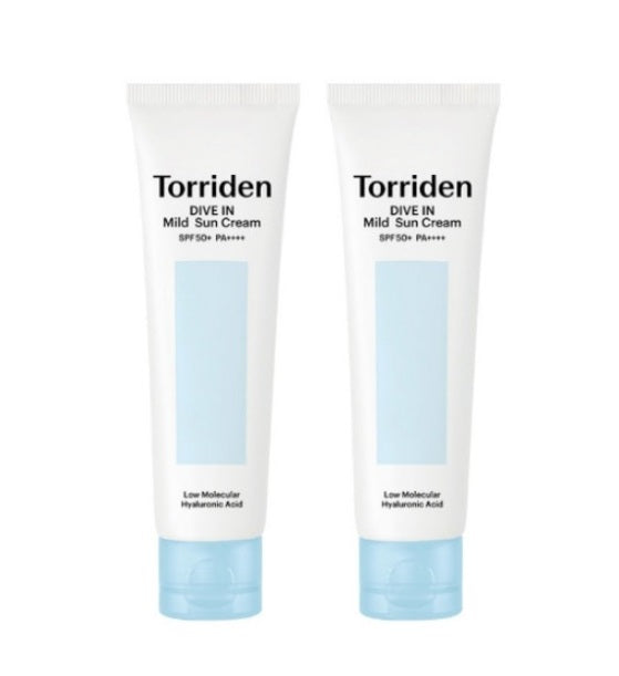 [Torriden] 1+1 DIVE IN Mild Sun cream SPF50+ PA++++ 60ml