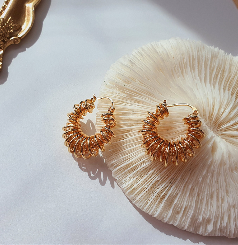 Unique Poil Hoop Earrings – Earrings by HH Jewelry l HOLIHOLIC Main image