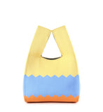 Wave Point Knitted Tote Bag-Holiholic
