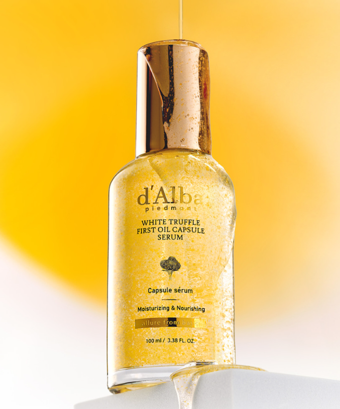 [d’Alba] White Truffle Oil Capsule Serum 100ml – Skin Care by d'Alba l HOLIHOLIC