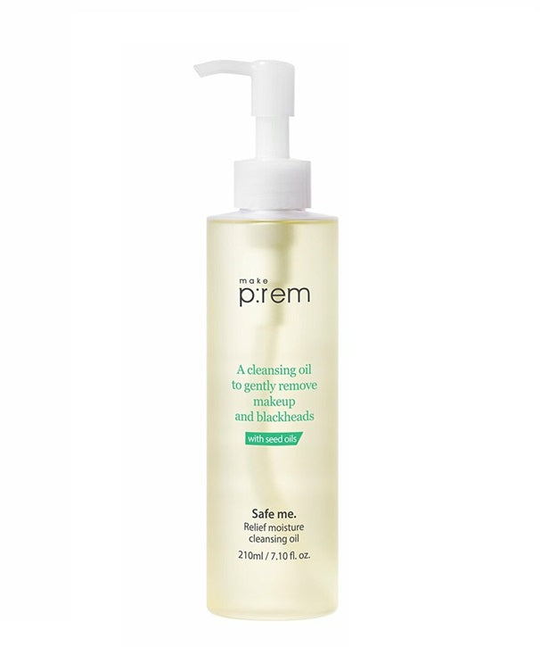 [make p:rem] Safe Me Relief Moisture Cleansing Oil 210ml – Facial Cleansers by make p:rem l HOLIHOLIC