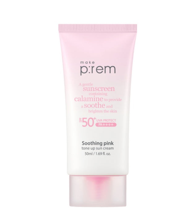 [make p:rem] Soothing Pink Tone Up Sun Cream-Holiholic