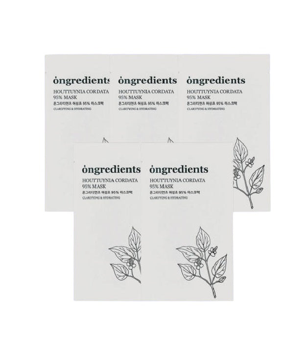 [ongredients] Centella Asiatica 95% Mask Sheet 5ea – Skin Care Masks & Peels by Ongredients l HOLIHOLIC