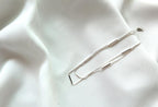 [92.5 Silver] Silver Bar Chain Double Anklet - HOLIHOLIC