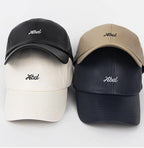 Abel Leather Ball Cap - HOLIHOLIC