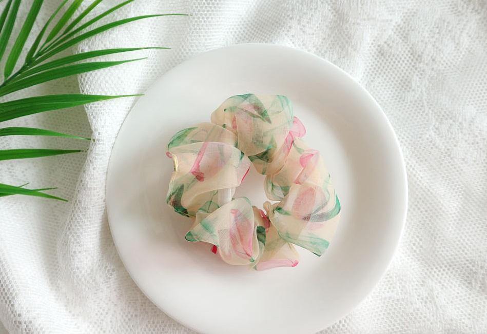 Lovely Floral Scrunchie Secondary image