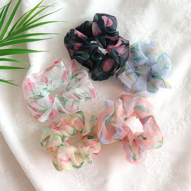 Lovely Floral Scrunchie - HOLIHOLIC