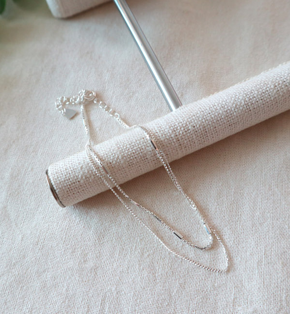 [92.5 Silver] Delicate Silver Anklet - HOLIHOLIC