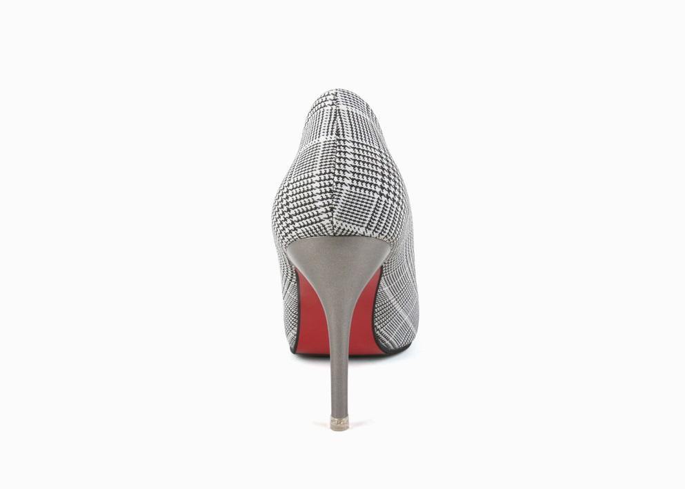 Jessi Classic Plaid Stiletto Heels - HOLIHOLIC