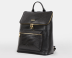 Croc Pocket Leather Backpack - HOLIHOLIC