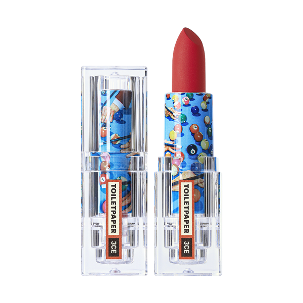 [3CE X TOILETPAPER] 3CE Soft Matte Lipstick #AZURE PINK-Holiholic