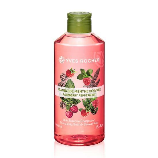 [Yves Rocher] Energizing Bath and Shower Gel - Raspberry Peppermint 400 ml - HOLIHOLIC