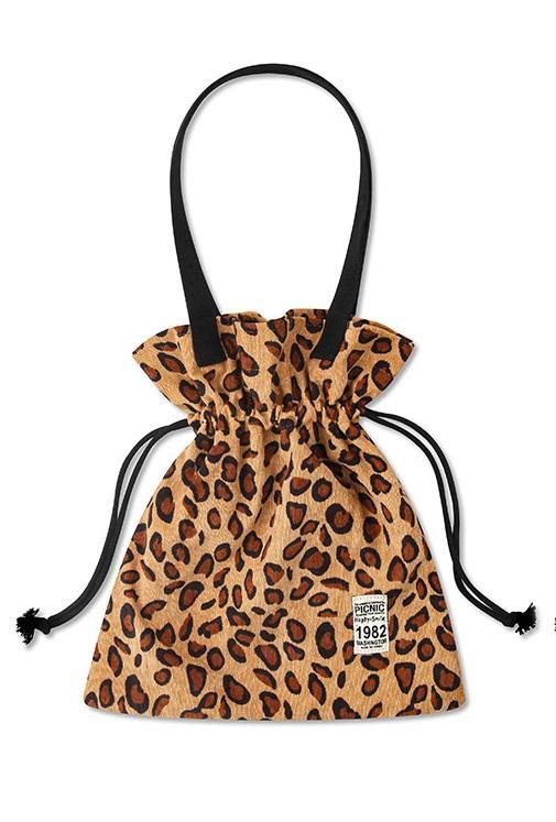 Leopard String Bucket Bag - HOLIHOLIC