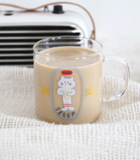 [ROMANE] Sleep Kitty Glass Cup - HOLIHOLIC