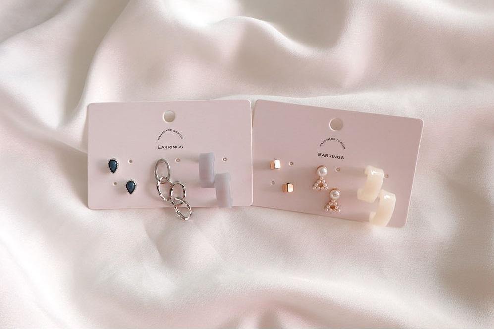 Do Re Mi Earring Set (3sets) - HOLIHOLIC
