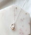 [92.5 Silver] Angel Eyes In Pearl Necklace - HOLIHOLIC