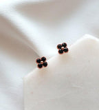 [92.5 Silver] Azalea Flower Earrings