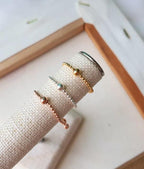 [92.5 Silver] Ball Chain Adjustable Ring - HOLIHOLIC