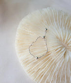 [92.5 Silver] Ball Chain Adjustable Ring - HOLIHOLIC