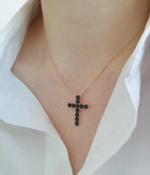 [92.5 Silver] Cross Pendant Necklace - HOLIHOLIC