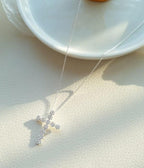 [92.5 Silver] Cross Pendant Necklace - HOLIHOLIC