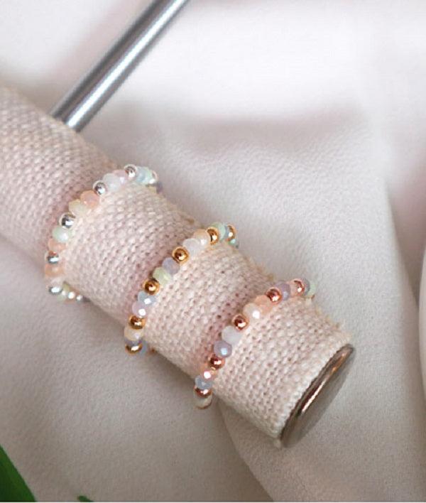[92.5 Silver] Crystal Silver Ball Ring - HOLIHOLIC