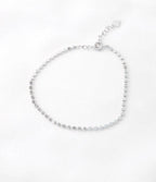 [92.5 Silver] Dot Chain Simple Bracelet - HOLIHOLIC