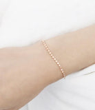 [92.5 Silver] Dot Chain Simple Bracelet - HOLIHOLIC