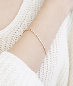 [92.5 Silver] Dot Chain Simple Bracelet - HOLIHOLIC