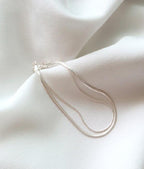 [92.5 Silver] Flair Double Layer Bracelet - HOLIHOLIC