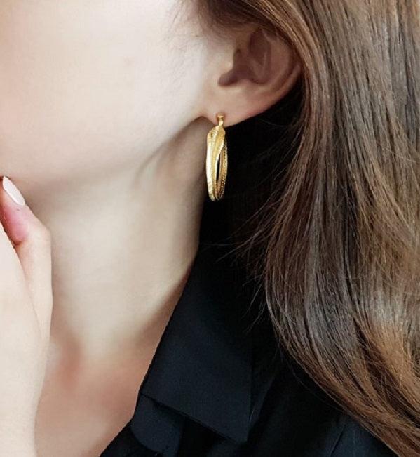 [92.5 Silver] Forever Gold Vermeil Earrings - HOLIHOLIC