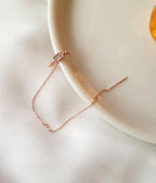 [92.5 Silver] Long Chain Ear Cuff - HOLIHOLIC