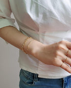 [92.5 Silver] Luxe Curb Chain Bracelet - HOLIHOLIC